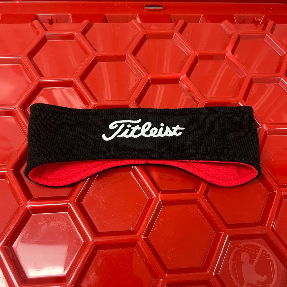 Titleist Black and Red Headband Earmuffs